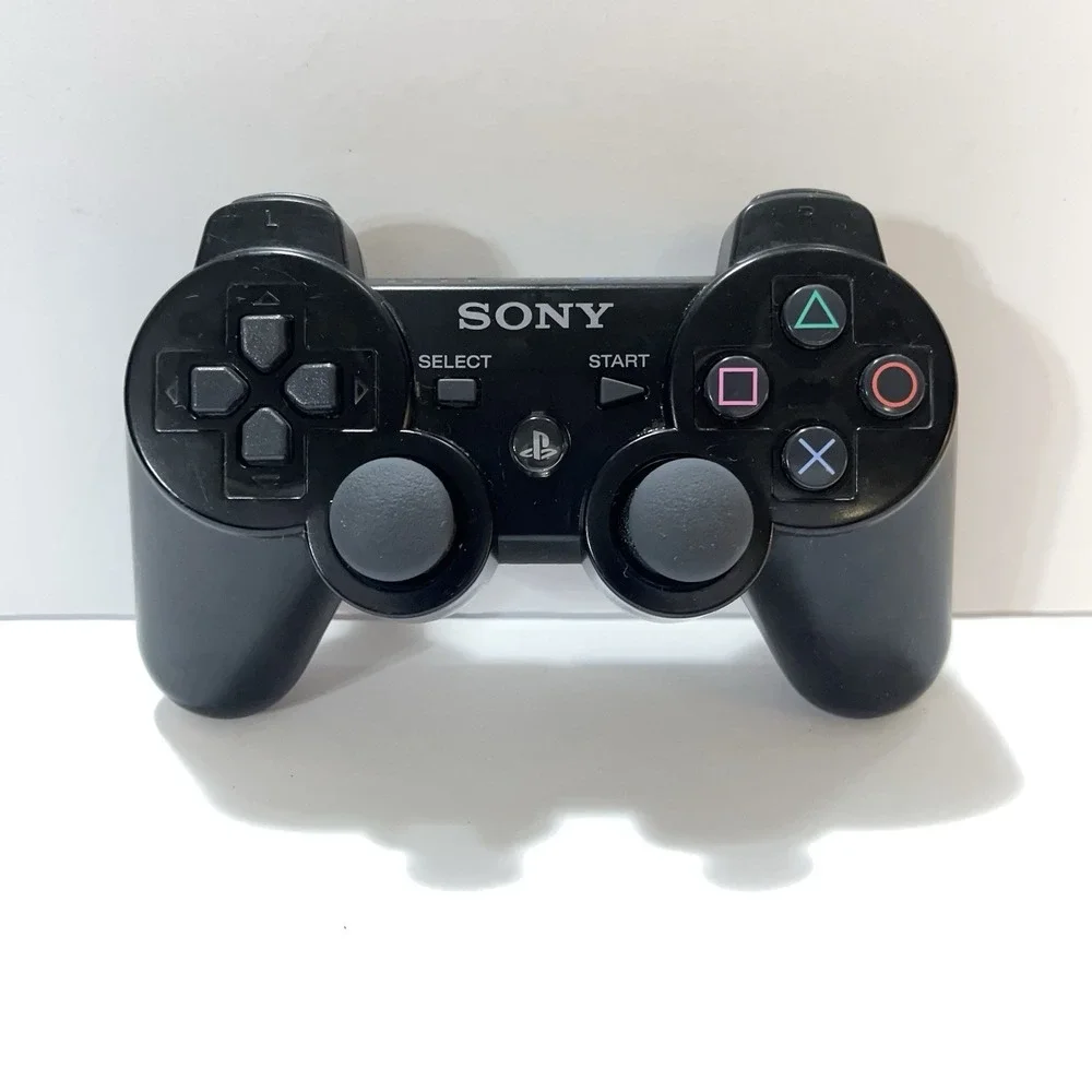 Sony PlayStation PS3 Dualshock 3 Sixaxis Controller Black *Cleaned Tested